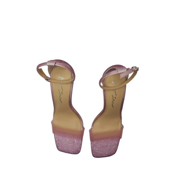 NIB | BETSEY JOHNSON Cole Pink Rhinestone Stiletto Sandal sz 8.5 | MSRP $148 - Picture 4 of 11